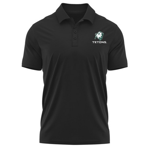 Williston State College Adult Men's Polo Left Chest Logo, Charcoal - image 1 of 4