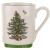 Spode Christmas Tree Stacking Mugs, Set of 2 , 12-Ounce Capacity, Use for Tea and Hot Cocoa, Made of Fine Earthenware - 2 of 4