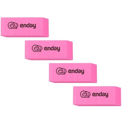 Enday Oval Eraser White, 4 Pack