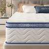 Queen Size White Memory Foam Mattress with Individually Pocketed Innerspring, Medium Firm Hybrid Mattress in a Box-Coolbibila - 3 of 4