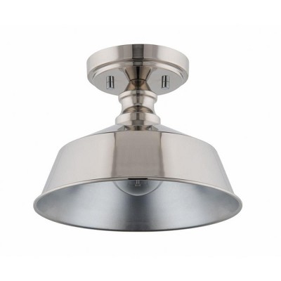 Brio Lighting Bola 1 - Light Semi-Flush Mount in  Brushed Nickel