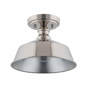 Brio Lighting Bola 1 - Light Semi-Flush Mount in  Brushed Nickel - 1 of 1