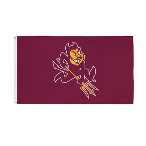 NCAA Arizona State University Flag with Grommets, 3'x5' ASU Sun Devils Outdoor College Flags & Banners for Garden Patio Indoor Wall Décor - 1 of 4