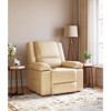 Oversized Electric Power Lift Recliner Chair w/ Heat & Massage - PU Leather Recliner for Elderly & Mobility Impaired - Adjustable Back and Legs - 3 of 4