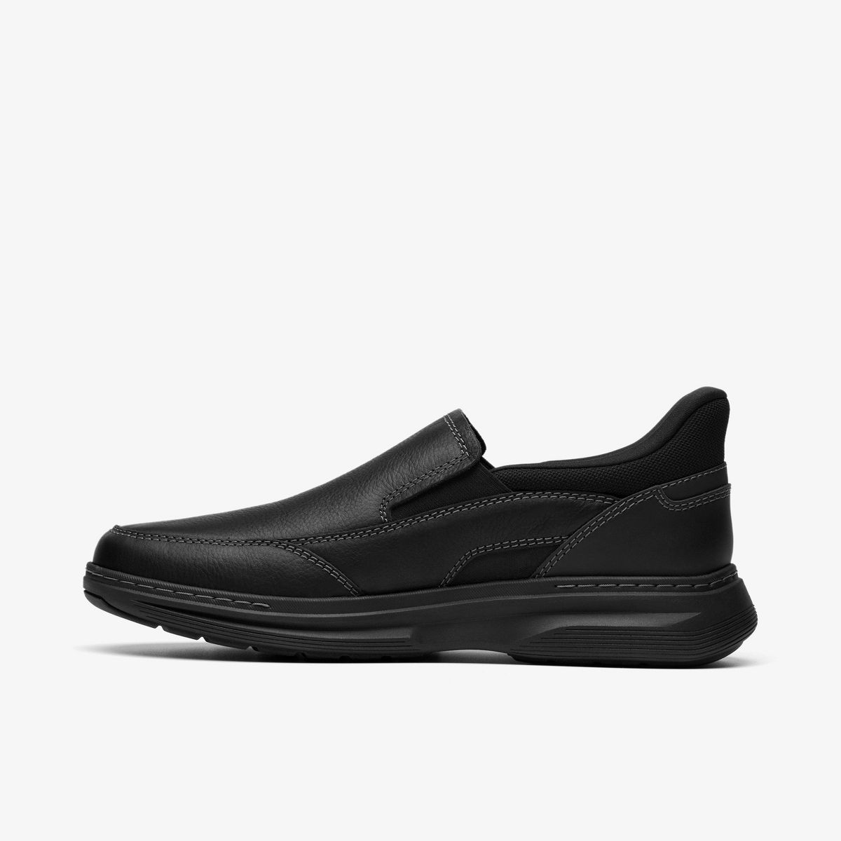 Clarks Mens Craftwell Step Black Tumbled Shoes - thumbnail 10