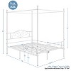 Yaheetech Metal Canopy Bed Frame, Four-poster Canopied Platform Bed with Arched Headboard - 3 of 4