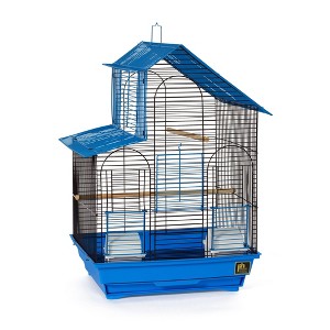 Parakeet House Bird Cage Blue - 1 of 4