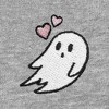 Dalix Heartly Ghost Embroidered Fleece Relaxed Boxy Fit Long Sleeve Crewneck Sweatshirt Womens - 2 of 4