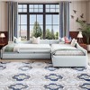 Linen Fabric Upholstered Double Twin Size Platform Daybed with Trundle and Drawer - ModernLuxe - 2 of 4