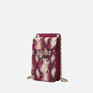 MKF Collection Yael Snake embossed Vegan Leather Phone Crossbody Bag by Mia K - 1 of 4