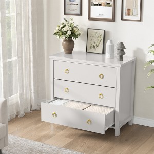 3/6/7 Drawer Dresser - Extra Deep Wooden Storage for Bedroom, Nursery & Living Room - 1 of 4