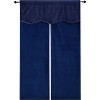 Kate Aurora Christmas Essentials Light Filtering Complete Attached Velvet Window Curtains & Valance Set - 2 of 4