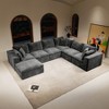 GDFStudio Verlano Modular Plush Corduroy Upholstered Sectional Sofa - 4 of 4