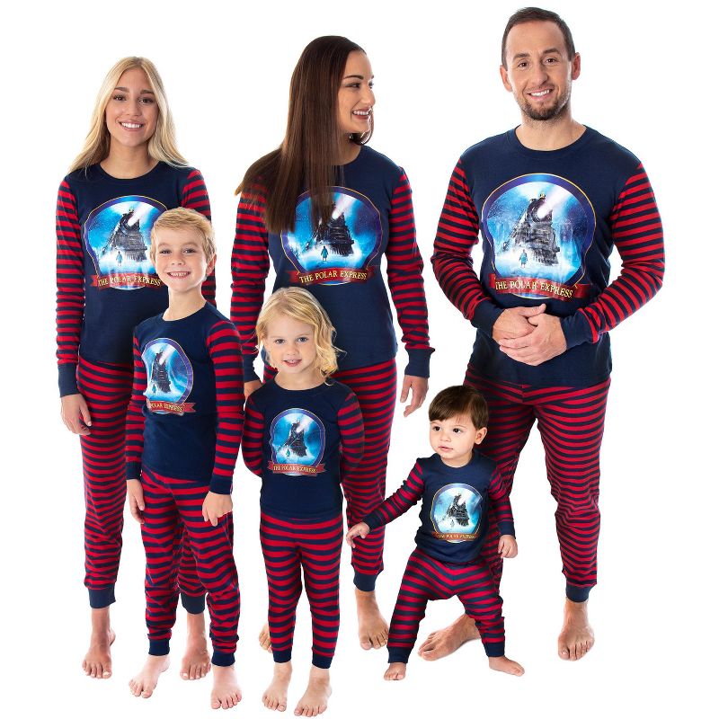 The Polar Express Train Matching Family Pajama Set Tight Fit Cotton Pajamas, 5 of 6