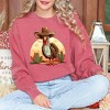 Simply Sage Market Women's  Garment Dyed Graphic Sweatshirt Turkey Bird Western - 2 of 2