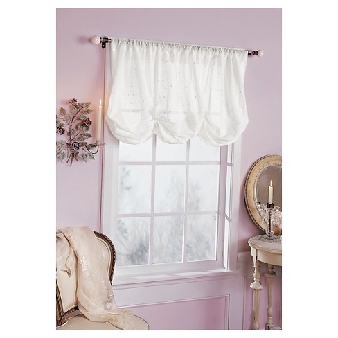 white valance curtains for living room