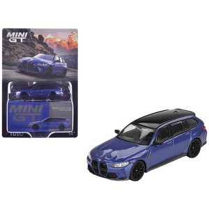 BMW M3 Competition Touring Portimao Blue Metallic with Black Top 1
