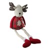 Northlight Sitting Plaid Elk with Dangling Legs Figure - 19.75" - 3 of 3