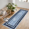 Oriental Rug for Living Room, Washable Thin Carpet, Non-Slip Resistant Carpet Pet & Kids Friendly for Bedroom - 2 of 4