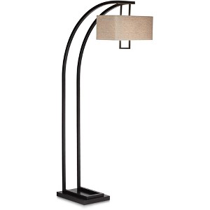 Pacific Coast Lighting Aiden Place Farmhouse Rustic 72 1/2" Tall Standing Floor Lamp Large Arc Foot Switch Brown Metal Oil Rubbed Bronze Finish - 1 of 3