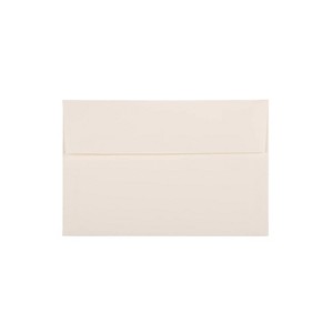 JAM Paper A9 Strathmore Invitation Envelopes 5.75 x 8.75 Natural White Wove 25/Pack (31911141) - 1 of 2