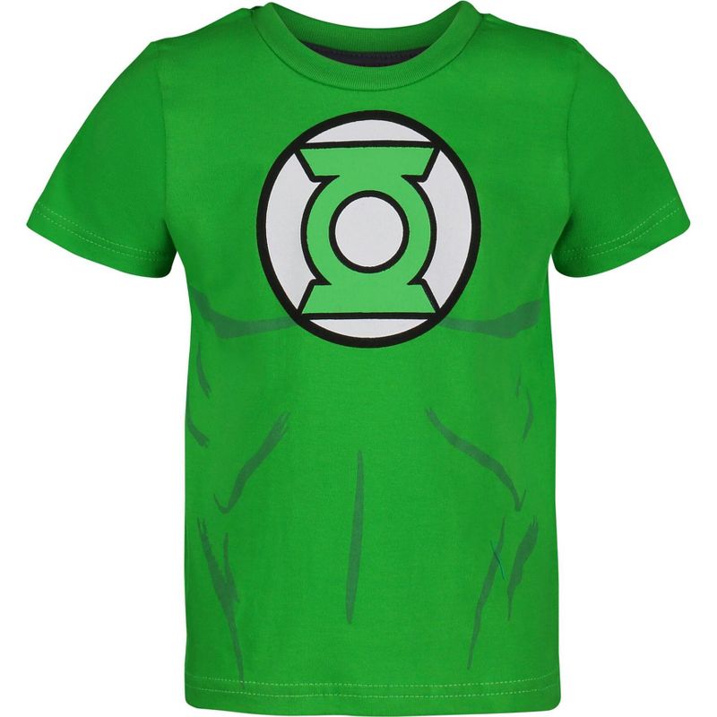 DC Comics Justice League Aquaman Green Lantern The Flash 5 Pack T-Shirts Little Kid to Big Kid , 5 of 10