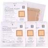 LotFancy Silicone Foam Dressing, 6x 6 in, 5 Count, Wound Dressing with Border, Bed Sores Bandage - 4 of 4