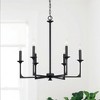 Capital Lighting Clint 6 - Light Chandelier in  Black Iron - 4 of 4
