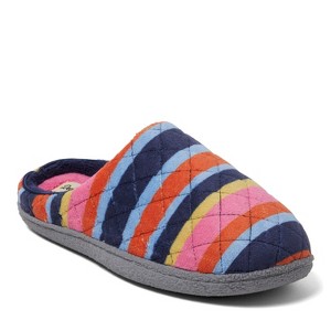 Dearfoams Women's Leslie Quilted Microfiber Terry Memory Foam Clog House Slipper - 1 of 4