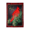 Evergreen Cardinal Peace Burlap Garden Flag 12 x 18 Inches Indoor Outdoor Decor - 2 of 4