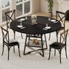Dinning Room Tables for 4, Round Dining Table Set with Storage, 47 Inch Circle Kitchen Table High Top - 2 of 4