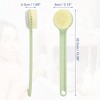 Unique Bargains Skin Exfoliating Pp Back Scrubber With Long Handle