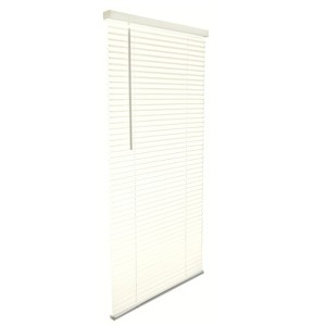 Living Accents Vinyl 1 in. Blinds 23 in. W X 42 in. H Alabaster Cordless - 1 of 1