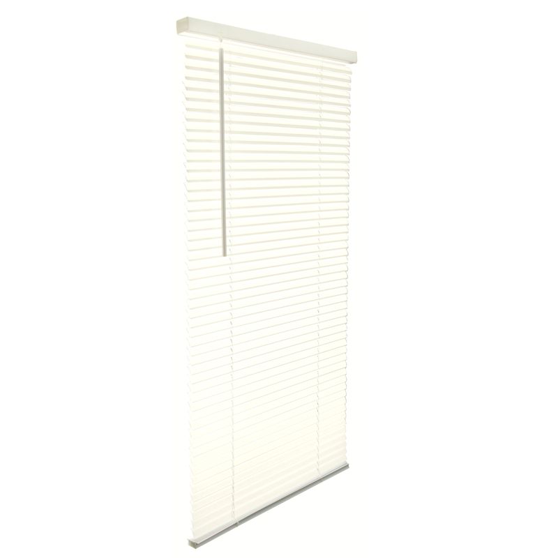 Living Accents Vinyl 1 in. Blinds 31 in. W X 64 in. H Alabaster Cordless, 1 of 2