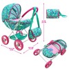 Baby Alive: Deluxe Classic Doll Pram - Green, Pink, Hearts - 4 of 4