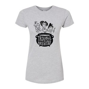 Women's - Hocus Pocus - Trouble is Brewing Fitted Graphic T-Shirt - 1 of 3