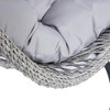 Egg Chair Hammock Swing with Stand, Wicker Patio Hanging Chair for Indoor/Outdoor Use, 350lbs Weight Capacity, Perfect for Bedroom, Garden, or Porch - 3 of 4