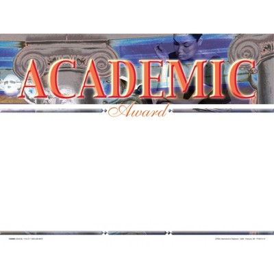 Hammond & Stephens Academic Recognition  Award - Blank Item, 11 x 8-1/2 inches, pk of 25