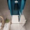 Versatile Pivot Shower Door with External Opening and 1/4� Tempered Glass for Easy Adjustment - 2 of 4