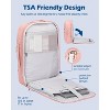 Hynes Eagle 40L TSA Friendly Travel Backpack + Fanny Pack-Pink - 3 of 4