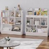 MaseiKar Kids Bookshelf, Toy Storage Cabinet, Kids Toy Organizer 8 Cubicles, Bookcase Footboard, Bookshelf for Kids, for Playroom, Bedroom, and School - 4 of 4