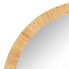 Kate & Laurel All Things Decor 28"X32" Rahfy Arch Framed Wall Mirror Natural - 3 of 4