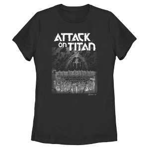 Womens Attack on Titan The Rumbling Scene T Shirt - 1 of 4