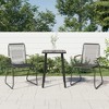 vidaXL Patio Chairs 2 pcs Black 22.8"x23.2"x33.7" PVC Rattan - 2 of 4