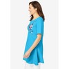 Woman Within Plus Size Embroidered Thermal Tunic - 4 of 4
