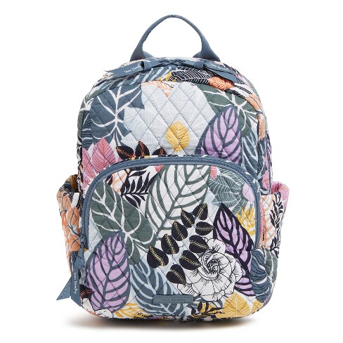 Vera Bradley Women s Outlet Cotton Essential Compact Backpack Palm Floral Target