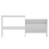 vidaXL Bar Table Pub Table Bistro Table for Kitchen with 2 Table Tops White - 3 of 4