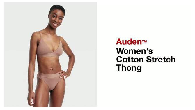 Women's Cotton Stretch Thong - Auden™, 2 of 8, play video