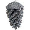 Northlight Glitter and Sequin Pine Cone Christmas Ornament - 5" - Silver - 3 of 4
