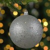 Northlight Holographic Glitter Shatterproof Christmas Ball Ornament - Turquoise Blue - 4" (100mm) - 3 of 3
